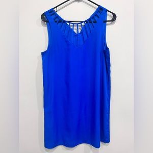 Blue cutout dress